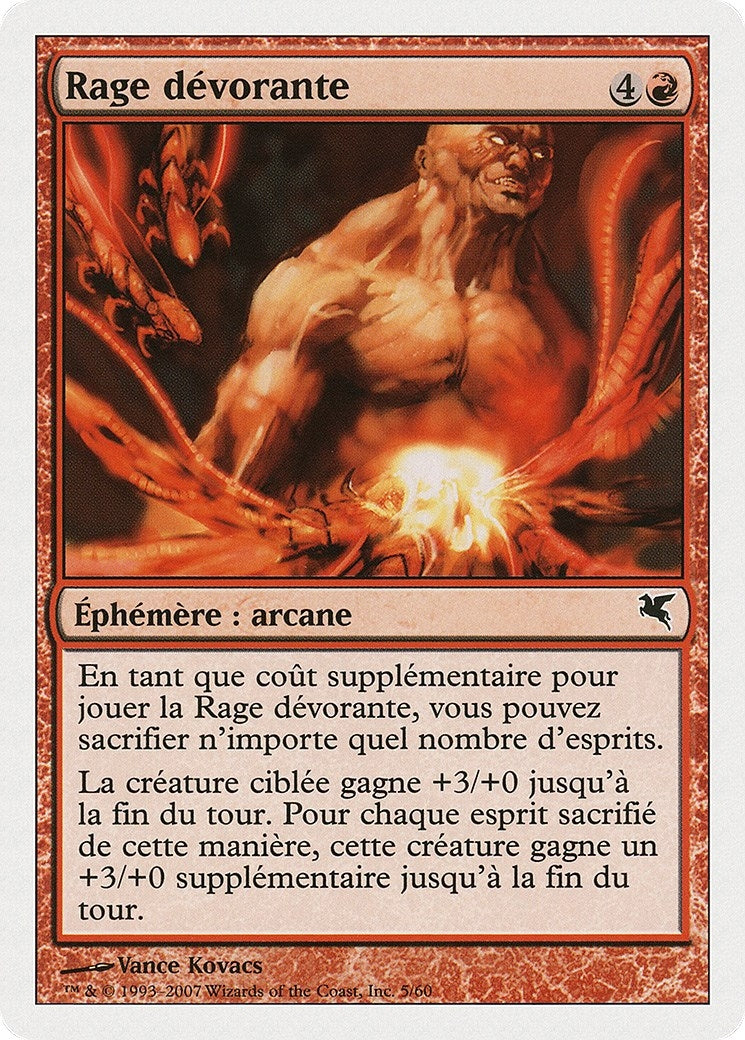 Devouring Rage (French) - "Rage dévorante" (C5) (Magic Encyclopedia 2005 (Salvat/Hachette))