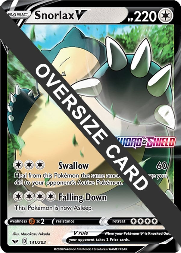 Image for Snorlax V (141/202) (Jumbo Cards) - Pokemon