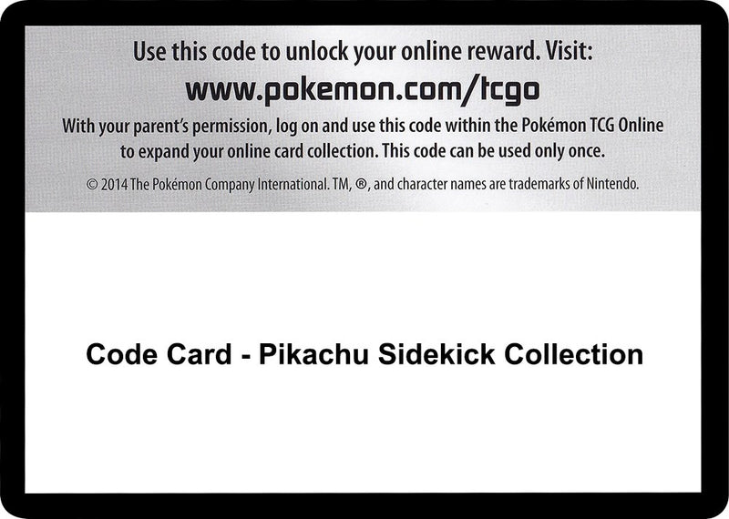 Image for Code Card - Pikachu Sidekick Collection (SM - Crimson Invasion) - Pokemon