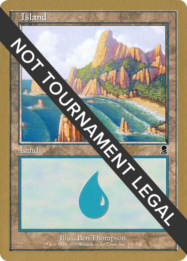 Island (336) - 2002 Sim Han How (ODY) (336) (World Championship Decks)