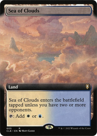 Sea of Clouds (Extended Art) (605) (Commander Legends: Battle for Baldur's Gate)