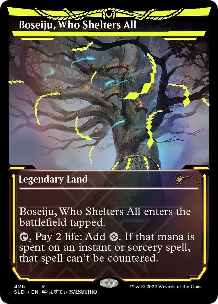 Boseiju, Who Shelters All (Neon Yellow) (426) (Secret Lair Drop Series)
