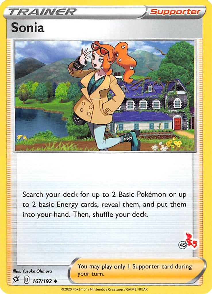 Image for Sonia - 167/192 (#45 Cinderace Stamped) (167/192) (Battle Academy 2022) - Pokemon