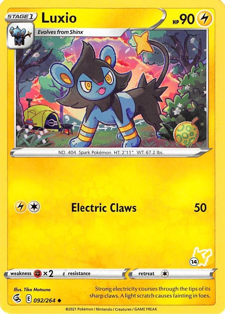 Image for Luxio - 092/264 (#14 Pikachu Stamped) (092/264) (Battle Academy 2022) - Pokemon