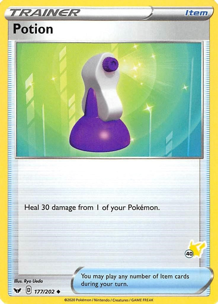 Image for Potion - 177/202 (#40 Pikachu Stamped) (177/202) (Battle Academy 2022) - Pokemon