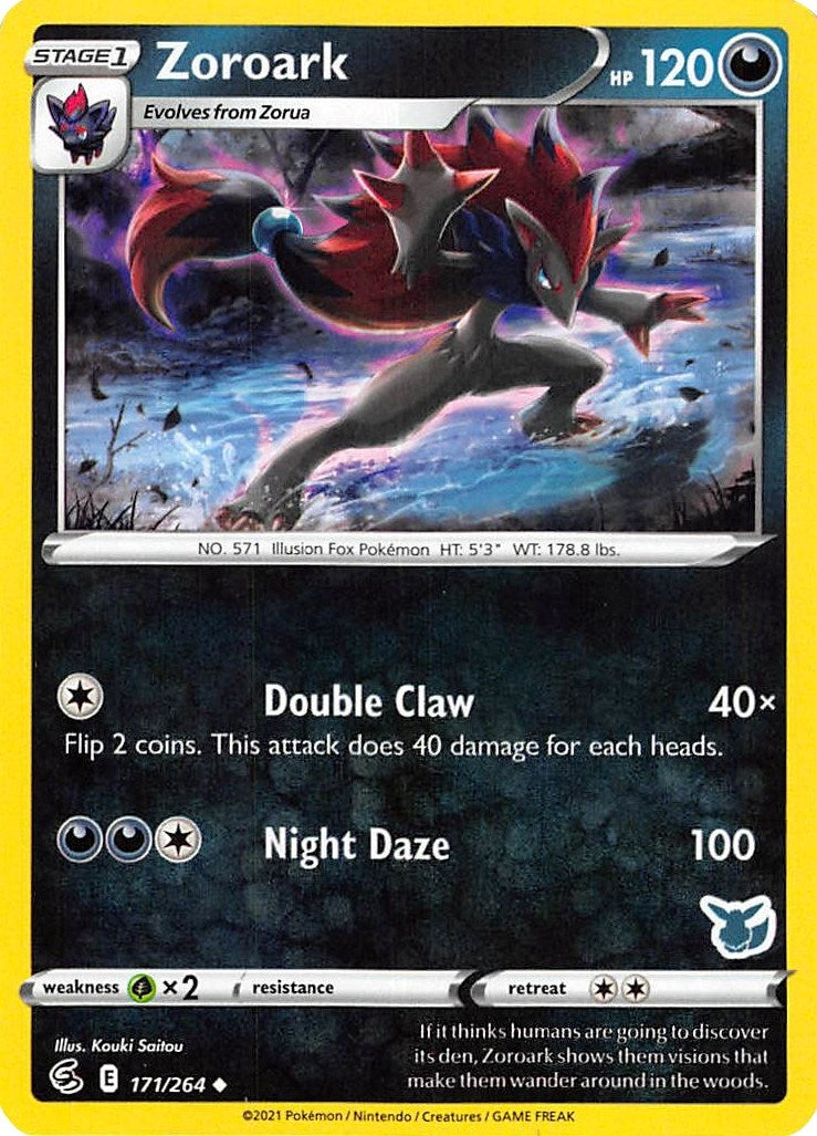 Image for Zoroark - 171/264 (Eevee Stamped) (171/264) (Battle Academy 2022) - Pokemon