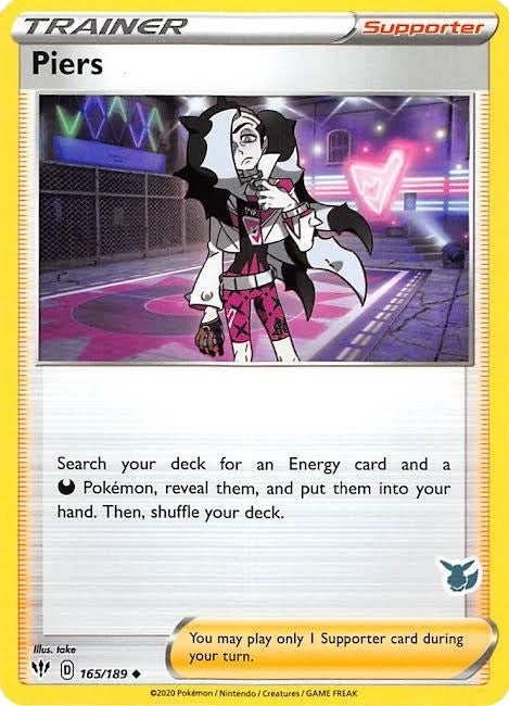 Image for Piers - 165/189 (Eevee Stamped) (165/189) (Battle Academy 2022) - Pokemon