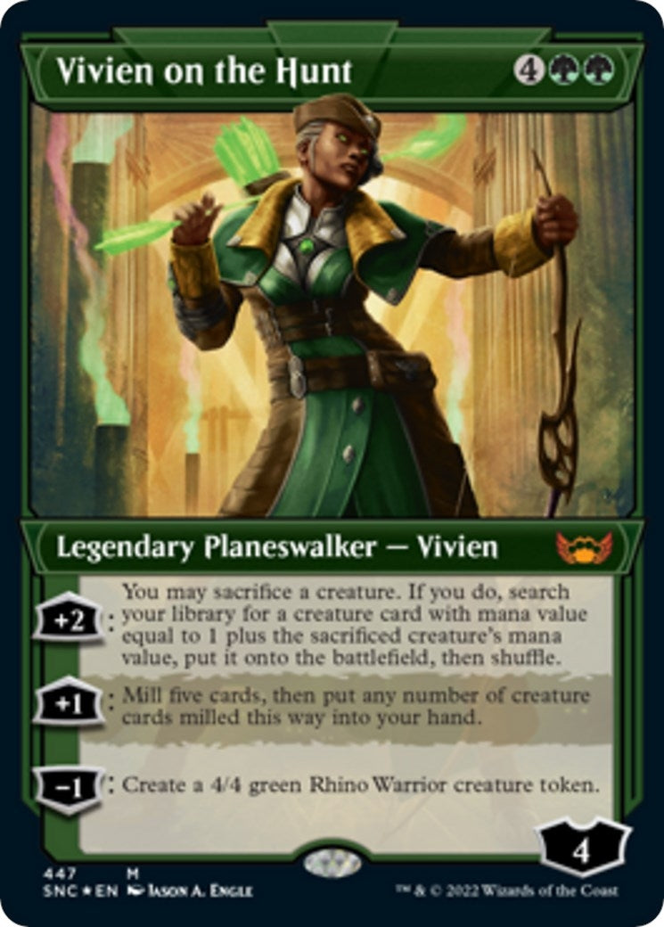 Image for Vivien on the Hunt (Showcase) (Foil Etched) (447) - Magic: The Gathering