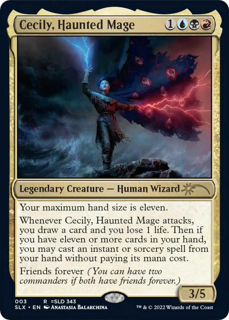Cecily, Haunted Mage (3) (SLX Cards)
