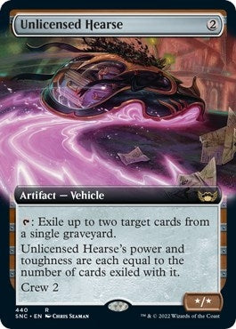 Image for Unlicensed Hearse (Extended Art) (440) - Magic: The Gathering