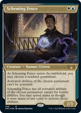 Scheming Fence (Showcase) (Foil Etched) (449) (Streets of New Capenna)