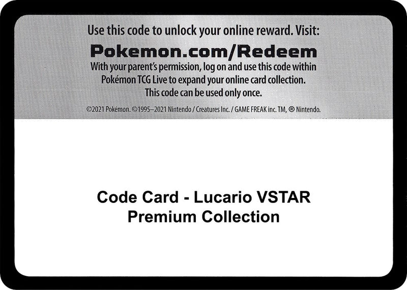 Image for Code Card - Lucario VSTAR Premium Collection (Miscellaneous Cards & Products) - Pokemon