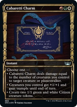 Cabaretti Charm (Gilded Foil) (365) (Streets of New Capenna)