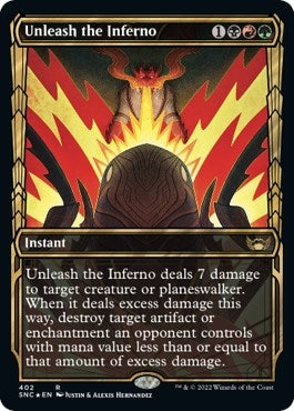 Image for Unleash the Inferno (Gilded Foil) (402) - Magic: The Gathering