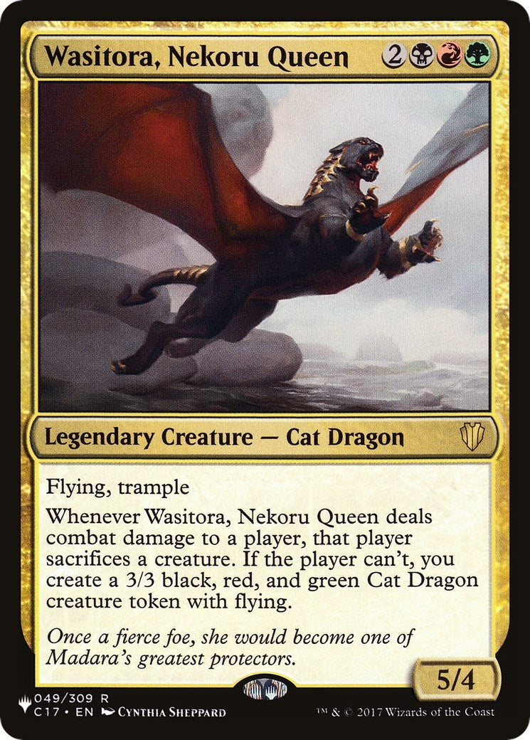Wasitora, Nekoru Queen (049/309) (The List Reprints)