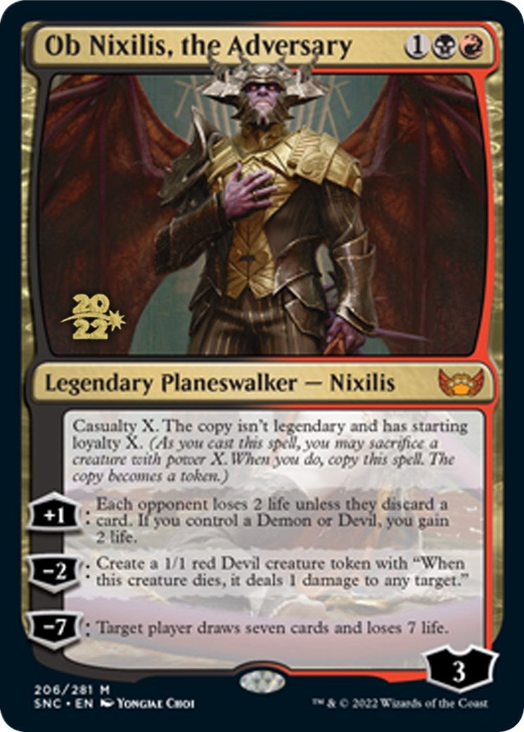 Ob Nixilis, the Adversary (206) (Prerelease Cards)
