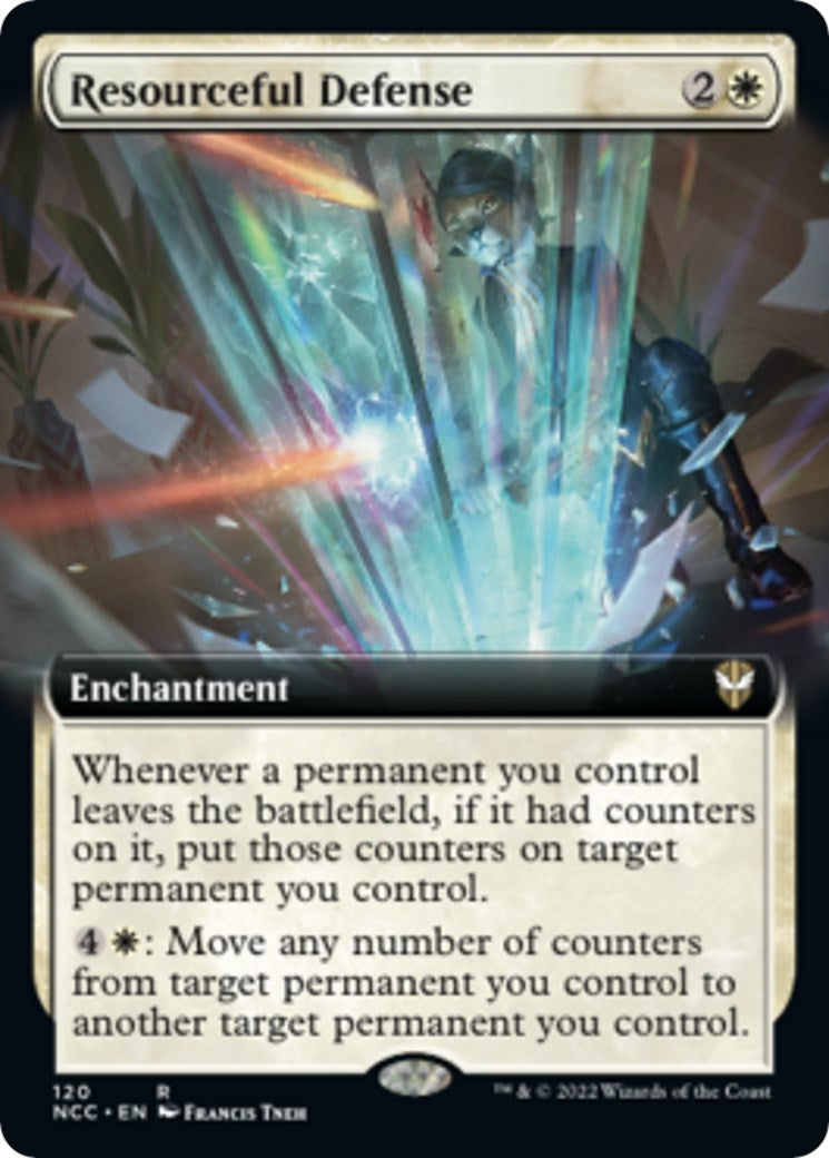 Resourceful Defense (Extended Art) (120) (Commander: Streets of New Capenna)