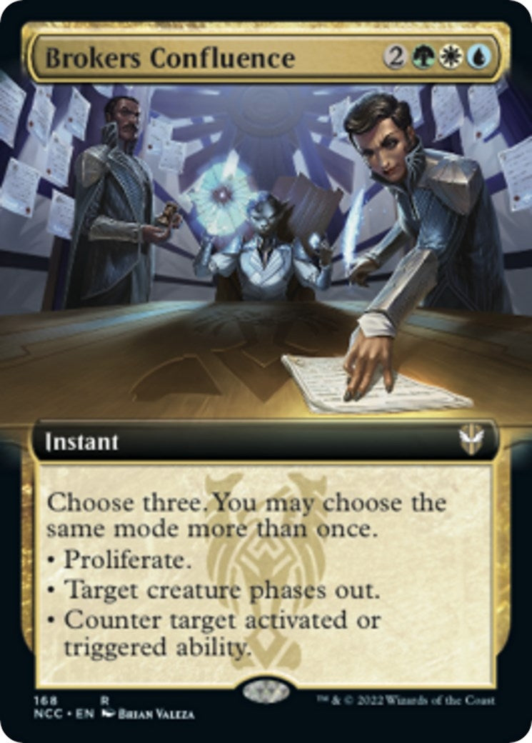 Brokers Confluence (Extended Art) (168) (Commander: Streets of New Capenna)