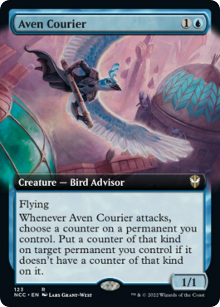 Aven Courier (Extended Art) (123) (Commander: Streets of New Capenna)