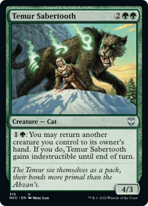 Temur Sabertooth (315) (Commander: Streets of New Capenna)