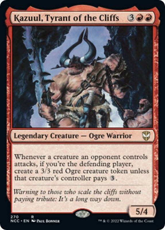 Kazuul, Tyrant of the Cliffs (270) (Commander: Streets of New Capenna)