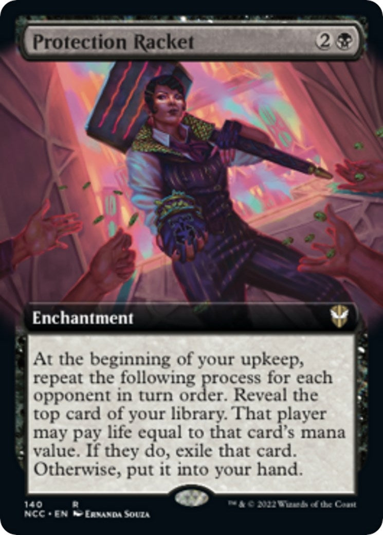 Protection Racket (Extended Art) (140) (Commander: Streets of New Capenna)
