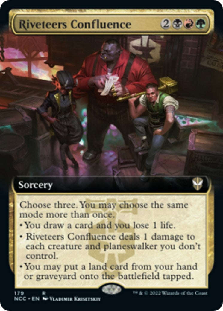 Riveteers Confluence (Extended Art) (179) (Commander: Streets of New Capenna)
