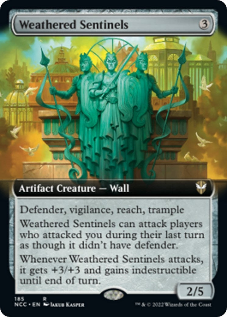 Weathered Sentinels (Extended Art) (185) (Commander: Streets of New Capenna)