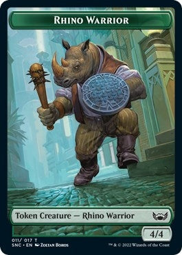 Rhino Warrior Token (11) (Streets of New Capenna)