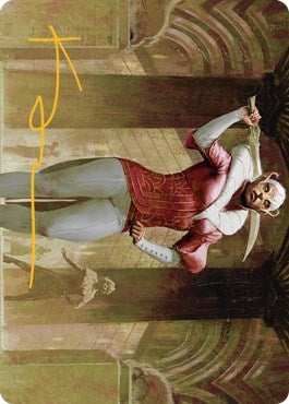 Mage's Attendant Art Card (Gold-Stamped Signature) (5) (Art Series: Streets of New Capenna)