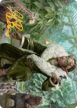 Rumor Gatherer Art Card (Gold-Stamped Signature) (7) (Art Series: Streets of New Capenna)