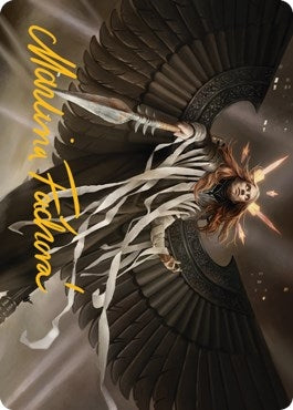 Angel of Suffering Art Card (Gold-Stamped Signature) (16) (Art Series: Streets of New Capenna)