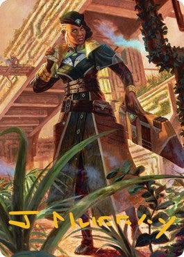 Vivien on the Hunt Art Card (Gold-Stamped Signature) (22) (Art Series: Streets of New Capenna)
