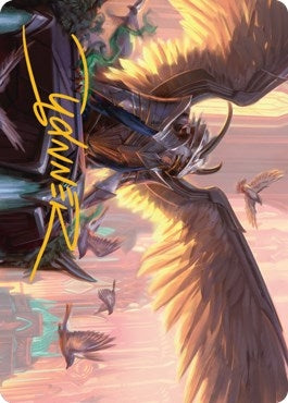 Falco Spara, Pactweaver Art Card (25/81) (Gold-Stamped Signature) (25) (Art Series: Streets of New Capenna)