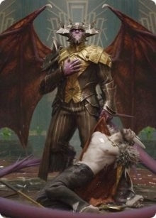 Ob Nixilis, the Adversary Art Card (31/81) (31) (Art Series: Streets of New Capenna)