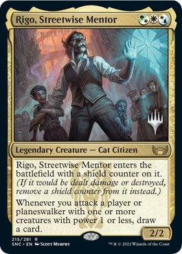 Rigo, Streetwise Mentor (215) (Promo Pack: Streets of New Capenna)