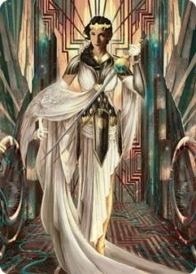 Elspeth Resplendent Art Card (64/81) (64) (Art Series: Streets of New Capenna)
