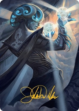 Queza, Augur of Agonies Art Card (Gold-Stamped Signature) (75) (Art Series: Streets of New Capenna)