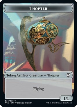 Thopter // Treasure (013) Double-Sided Token (36 // 13) (Commander: Streets of New Capenna)