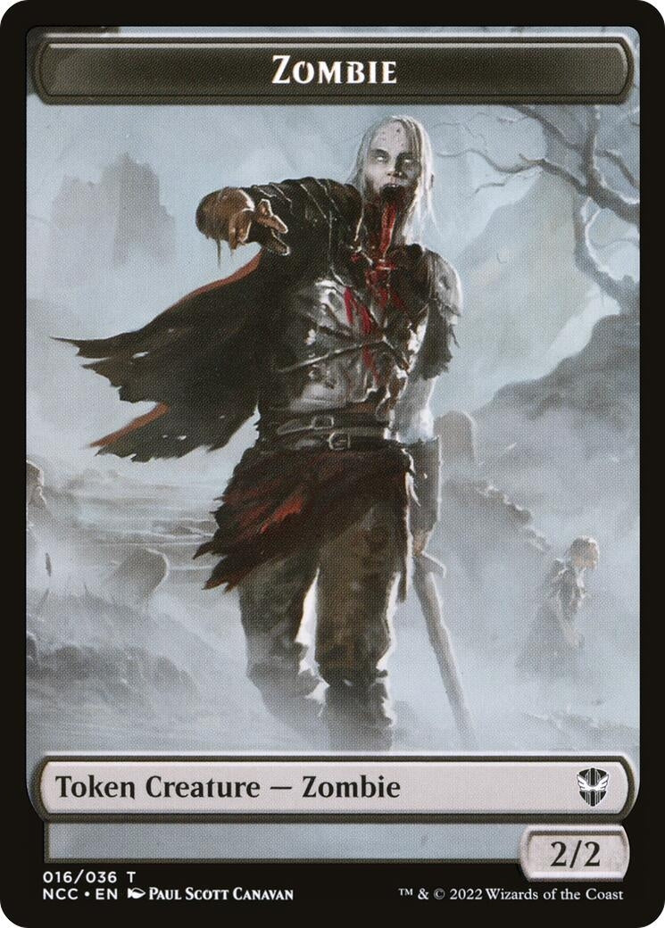 Zombie // Drake Double-Sided Token (16 // 10) (Commander: Streets of New Capenna)