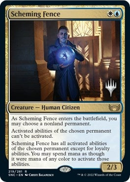 Scheming Fence (219) (Promo Pack: Streets of New Capenna)