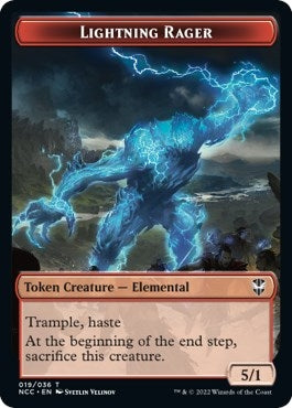 Lightning Rager // Rogue Double-Sided Token (19 // 7) (Commander: Streets of New Capenna)