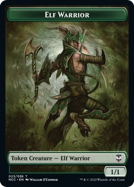 Elf Warrior // Wurm Double-Sided Token (23 // 31) (Commander: Streets of New Capenna)