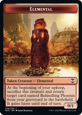 Elemental (018) // Copy Double-Sided Token (18 // 1) (Commander: Streets of New Capenna)