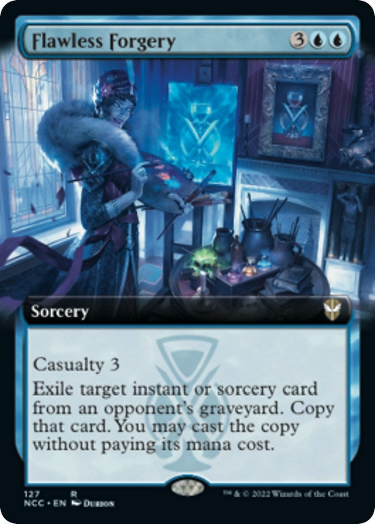 Flawless Forgery (Extended Art) (127) (Commander: Streets of New Capenna)