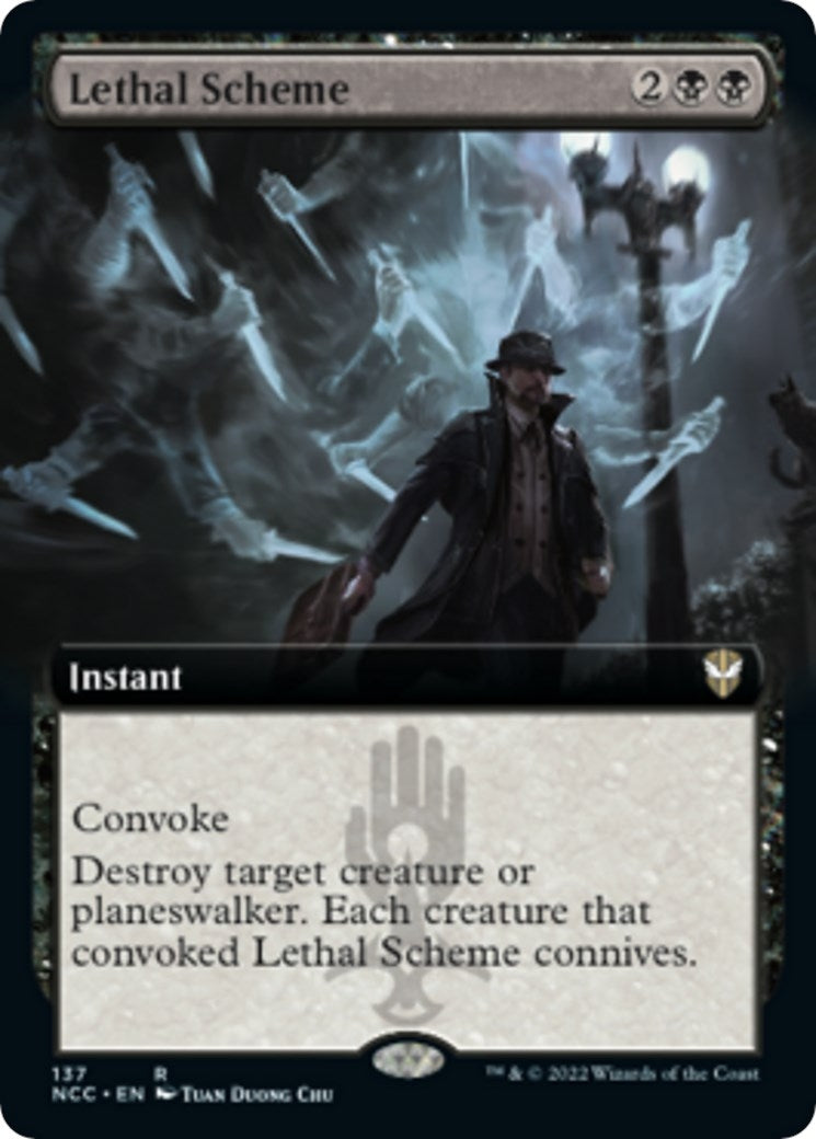 Lethal Scheme (Extended Art) (137) (Commander: Streets of New Capenna)