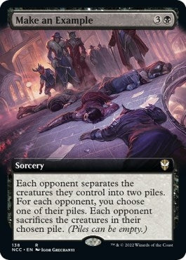Make an Example (Extended Art) (138) (Commander: Streets of New Capenna)
