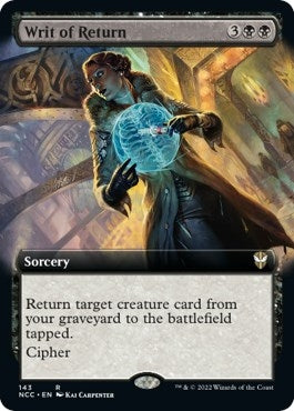 Writ of Return (Extended Art) (143) (Commander: Streets of New Capenna)