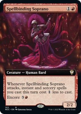 Spellbinding Soprano (Extended Art) (153) (Commander: Streets of New Capenna)
