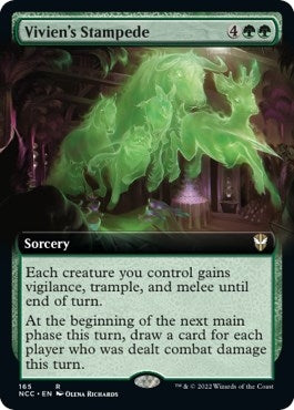 Vivien's Stampede (Extended Art) (165) (Commander: Streets of New Capenna)